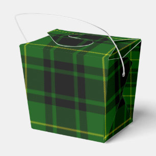 MacArthur tartan green plaid Favour Box