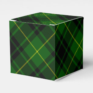 MacArthur tartan green plaid Favour Box