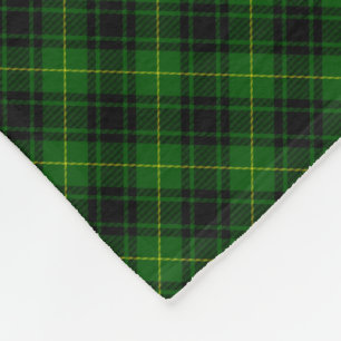 MacArthur tartan green plaid Fleece Blanket
