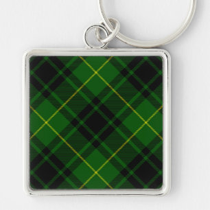 MacArthur tartan green plaid Key Ring