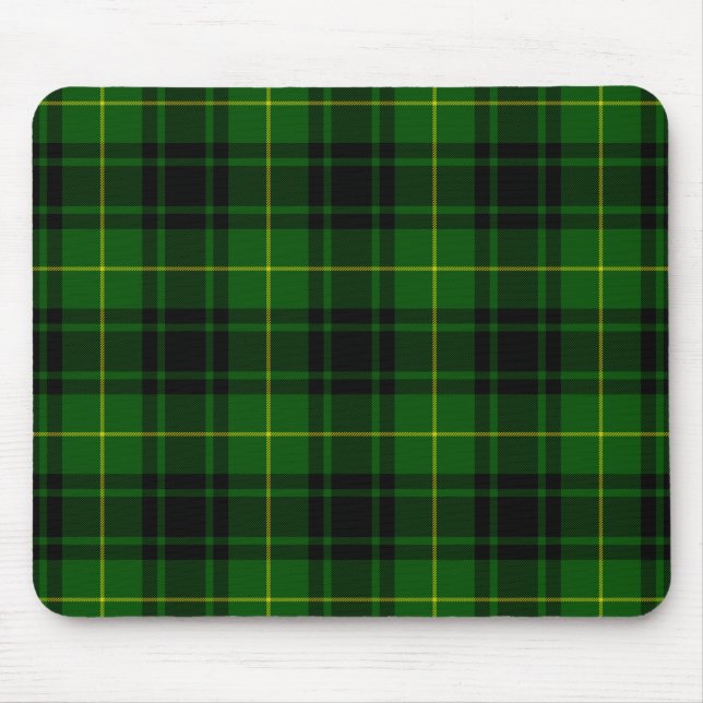 MacArthur tartan green plaid Mouse Mat (Front)