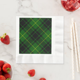 MacArthur tartan green plaid Napkin