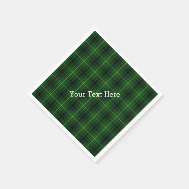 MacArthur Tartan Plaid Paper Napkins (Corner)