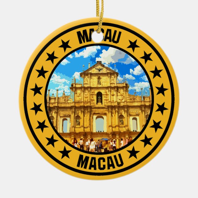 Macau                                              ceramic tree decoration (Front)