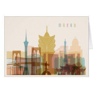 Macau, China City Skyline