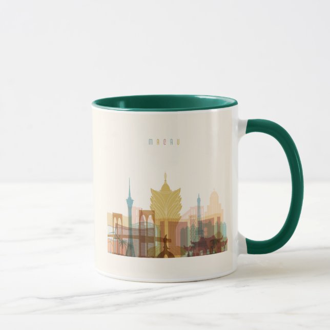 Macau, China | City Skyline Mug (Right)