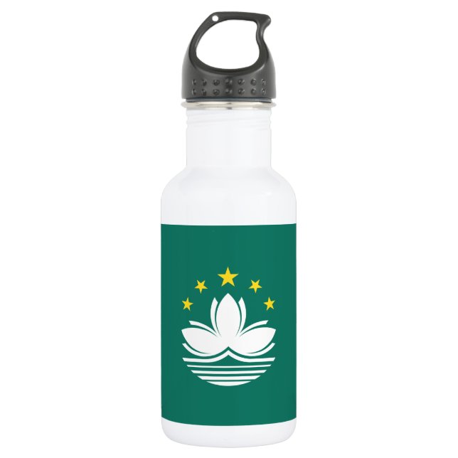 Macau Flag 532 Ml Water Bottle (Front)