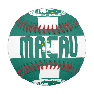 Macau Flag and Coat of Arms Patriotic Baseball