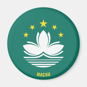 Macau Flag Charming Patriotic Magnet