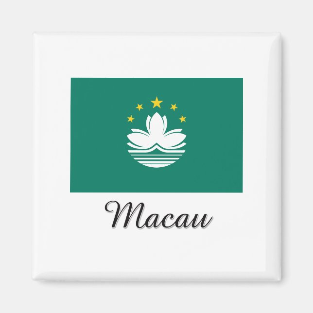 Macau Flag Design Magnet (Front)