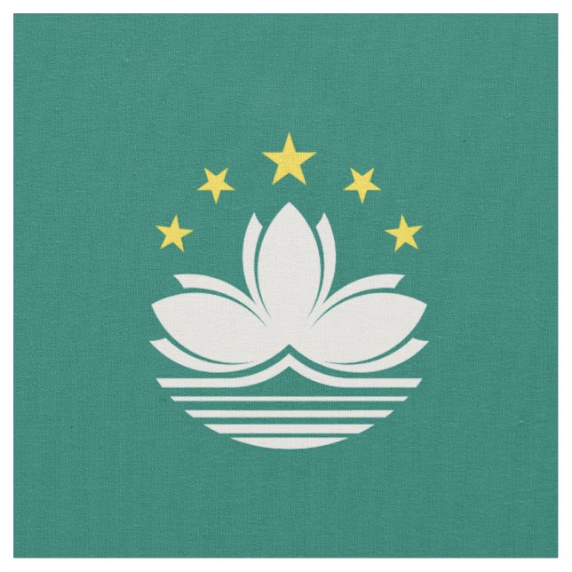 Macau flag fabric (Close Up)