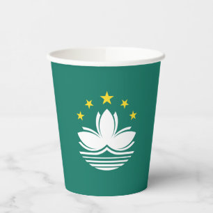 Macau Flag Paper Cups