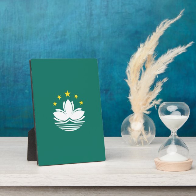 Macau flag plaque (Side)