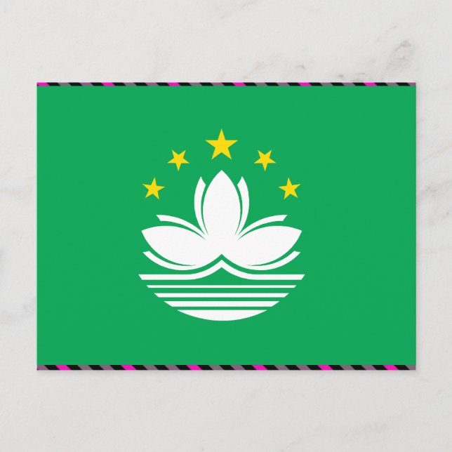 Macau Flag Postcard (Front)