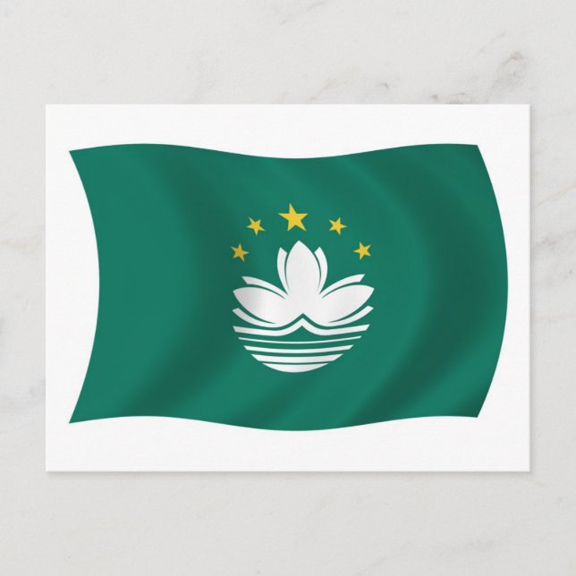 Macau Flag Postcard (Front)