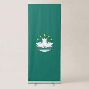 Macau flag retractable banner