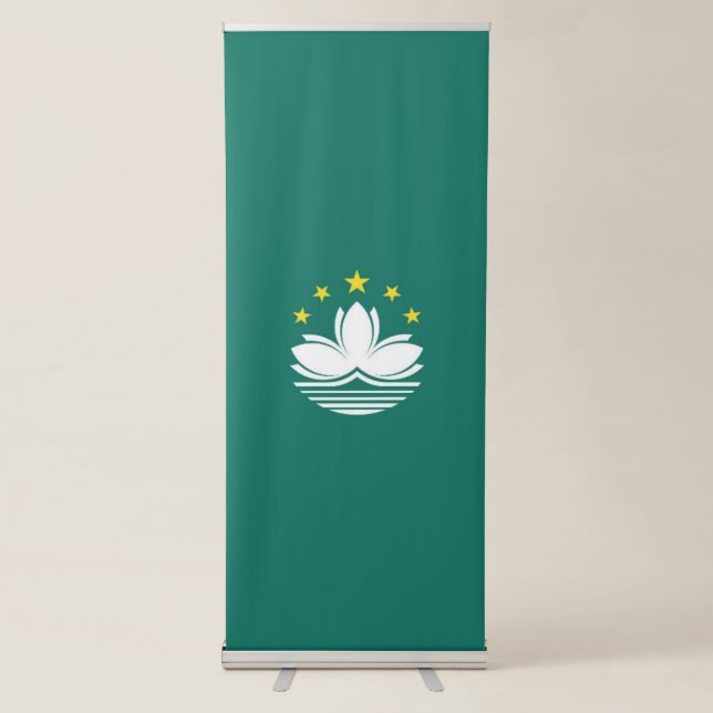 Macau flag retractable banner (Front)