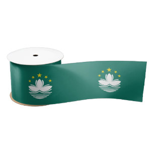 Macau Flag Satin Ribbon