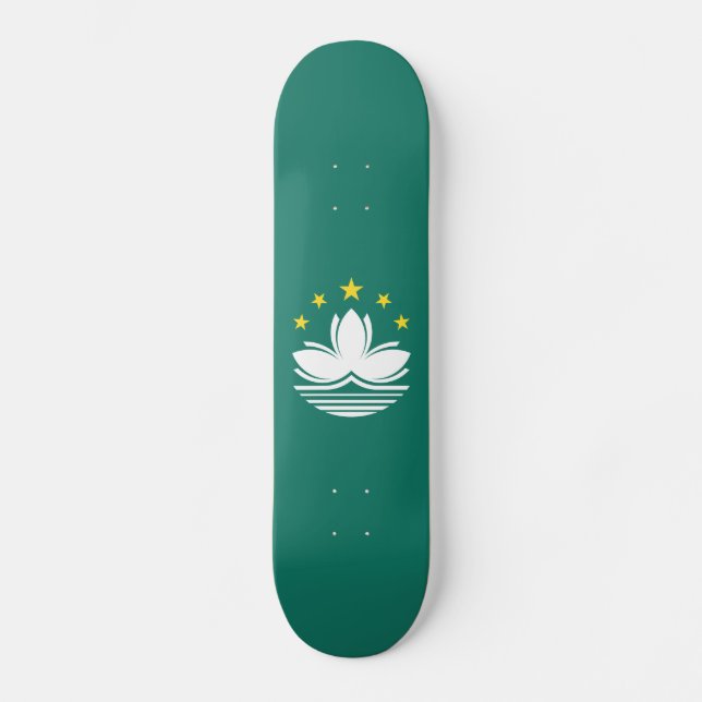 Macau Flag Skateboard (Front)