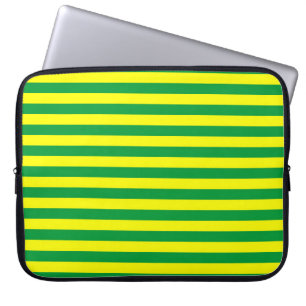 Macau flag stripes country lines symbol green yell laptop sleeve