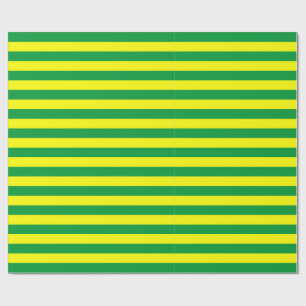 Macau flag stripes country lines symbol green yell wrapping paper