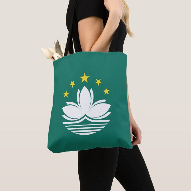 Macau flag tote bag (Close Up)