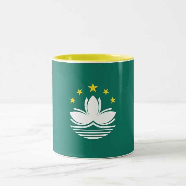 Macau Flag Two-Tone Coffee Mug (Center)
