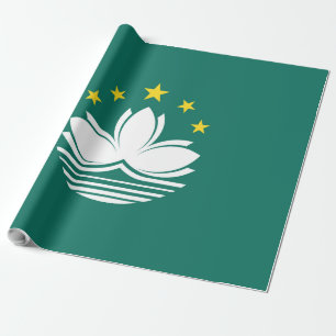 Macau flag wrapping paper