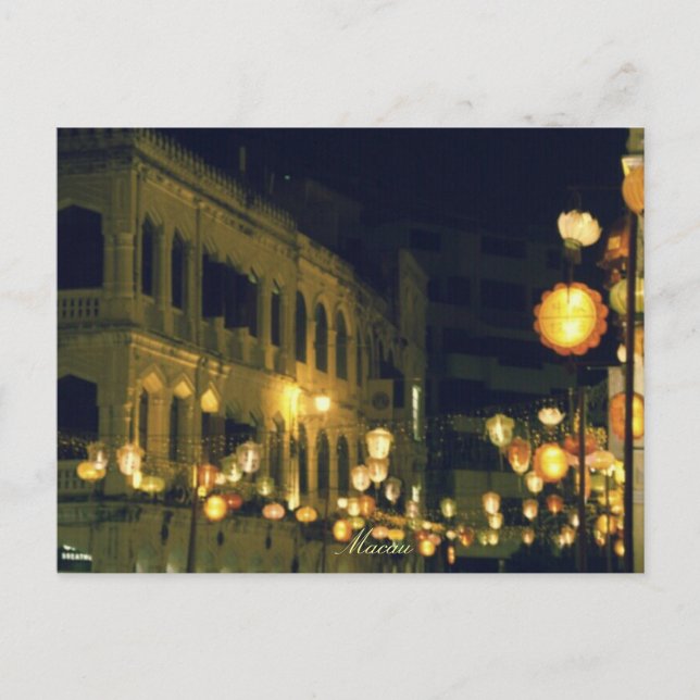 Macau Tourist destination Postcard (Front)