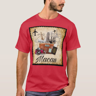 Macau World Travel Souvenir Travel Destination Tra T-Shirt