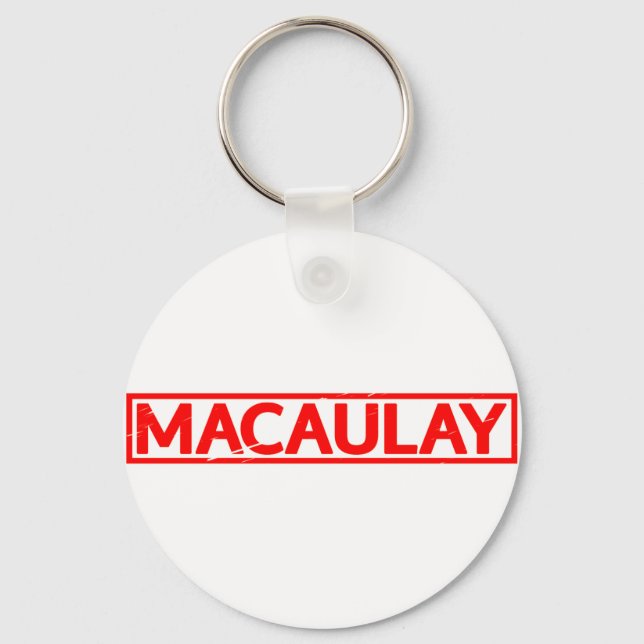 Macaulay Stamp Key Ring (Front)