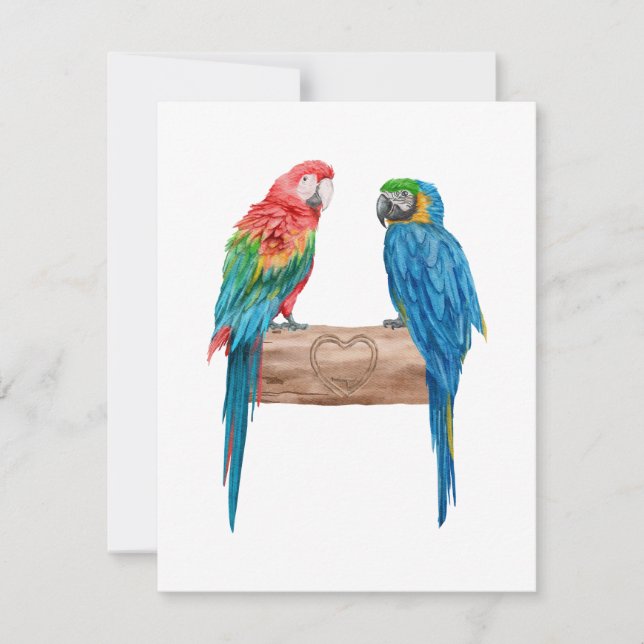Macaw Bird Parrot Lover Watercolor (Front)