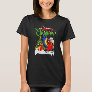 Macaw Bird  Xmas Decorations Santa Macaw Christmas T-Shirt