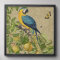 Macaw Blue Yellow Tropical Jungle Antique