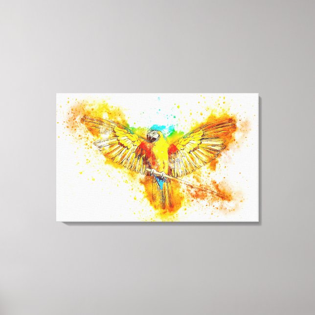 Macaw Canvas Print (Front)