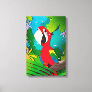 Macaw Canvas Print