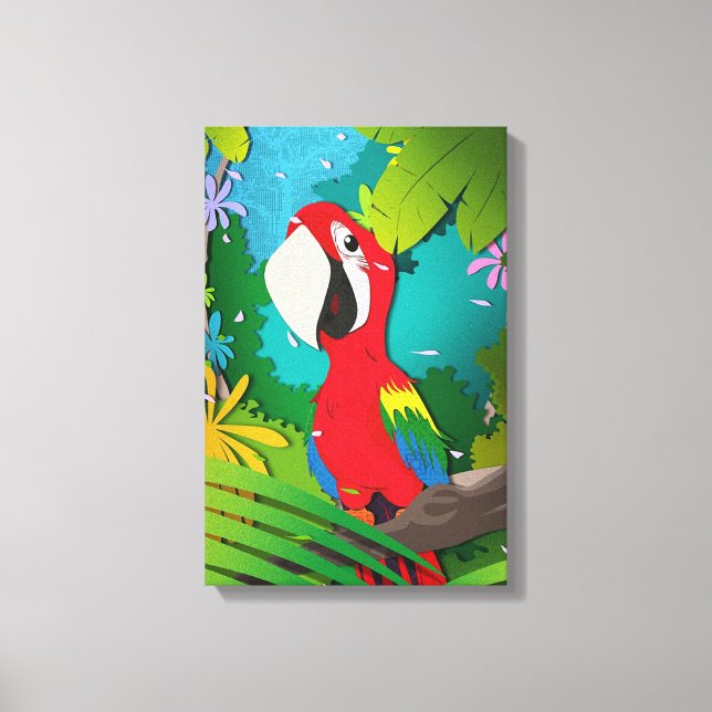 Macaw Canvas Print (Front)