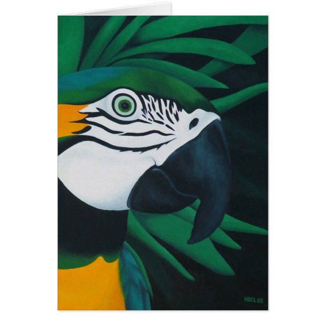 Macaw Card (Customisable) (Front)