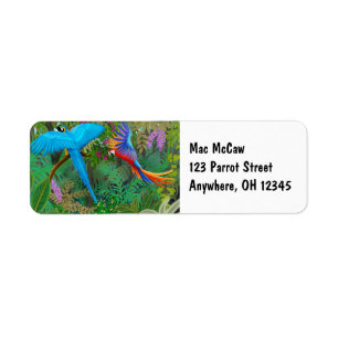 Macaw Jungle Label