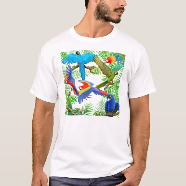 Macaw Jungle T-Shirt (Front)