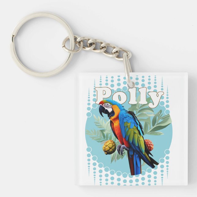 Macaw Key Ring (Front)