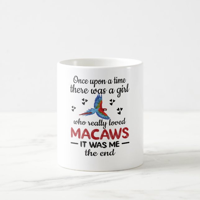 Macaw Owner Gifts Scarlet Macaw Girl Parrot Lover Coffee Mug (Center)