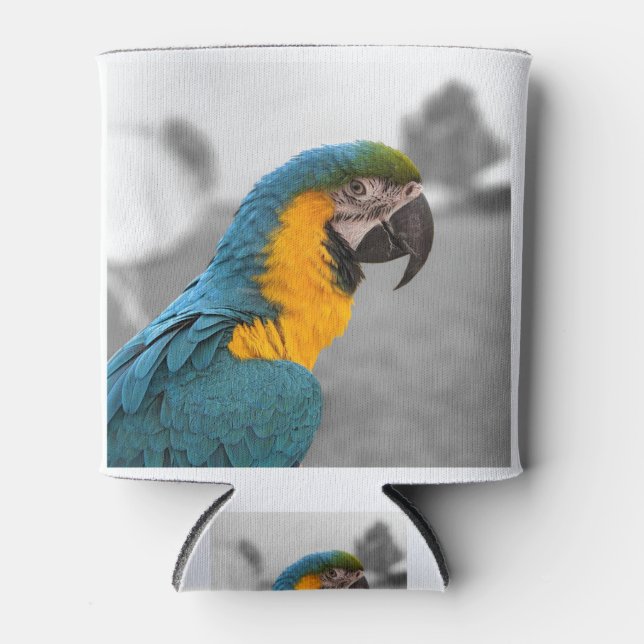Macaw Parrot Can Cooler (Front)