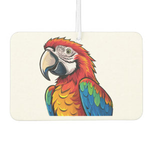 Macaw parrot car air freshener
