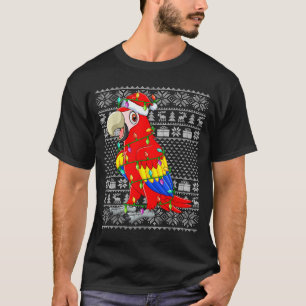 Macaw Parrot Christmas Lights Ugly Sweater Funny B