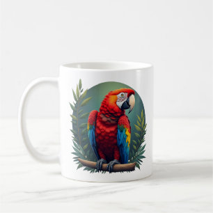 Macaw Parrot Coffee Mug – Colorful Tropical Bird
