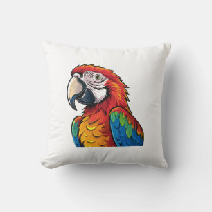 Macaw parrot cushion