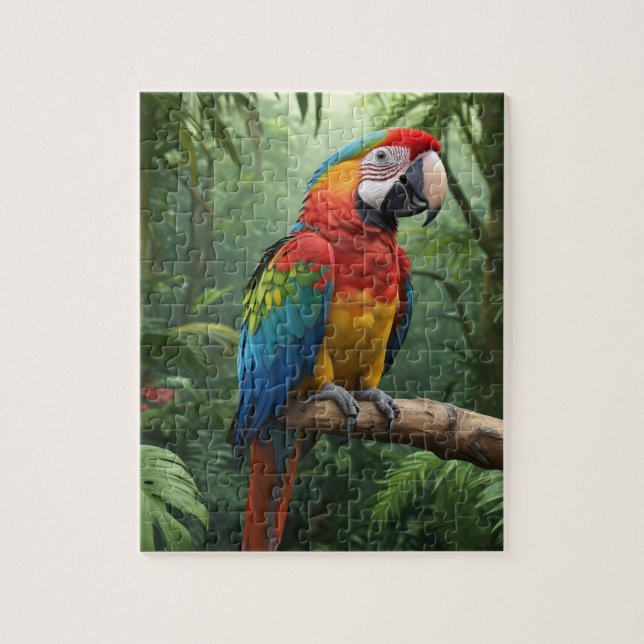 Macaw Parrot Jigsaw Puzzle (Vertical)