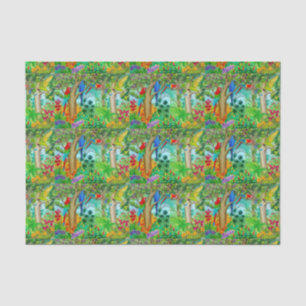 Macaw Parrot Jungle Art Tissue Paper