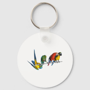 Macaw Parrot Key Ring